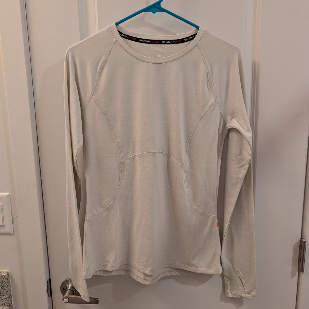 NWOT Spyder Cream Long Sleeve